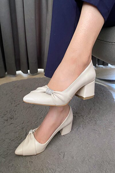 Preshley Cream MiTa Bow Stoned Evening Dress Heel Shoes