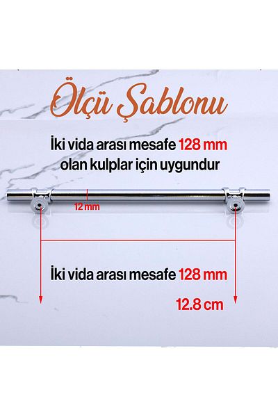 Badem10 Mâner metalic cu pică 128 mm -12,8 cm Culoare cromată Mobilier Bucătărie Sertar Dulap Dulap Mânere Mâner