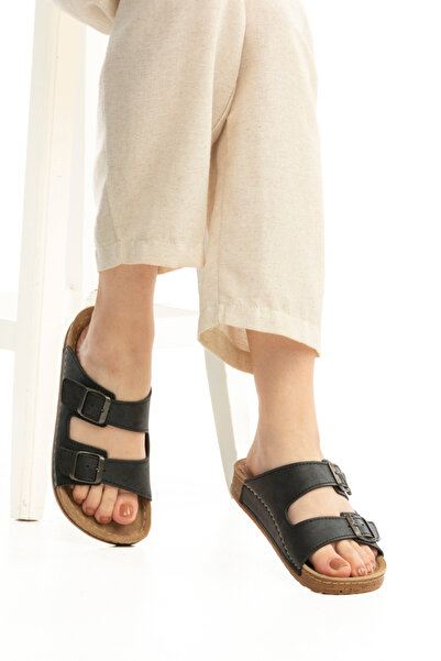 POLOMİA Papuci de zi cu zi pentru femei Polomia Maria, flexibili, cu cataramă dublă