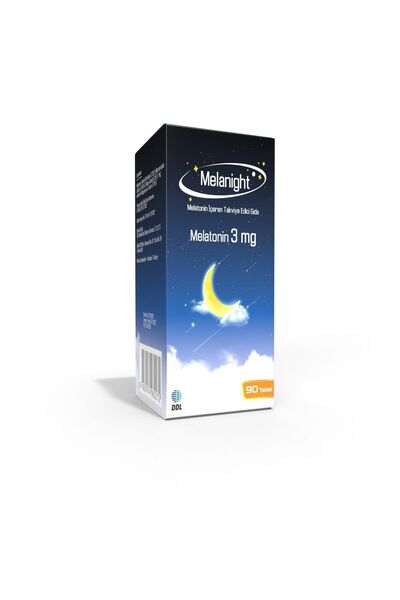 Melanight Melatonin 90 Tablet – 3 Mg Melatonin I 1 Kutu=90 Günlük Doz