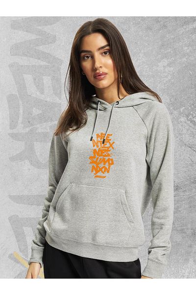WEARTEX Niente Per Nessuno Printed Unisex Hooded Sweatshirt