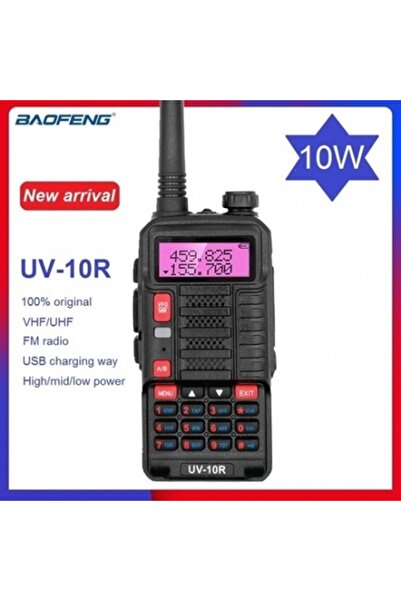 TKSTAR Kalitesi ile Baofeng UV10R Walkie Talkie Verici Uzun Menzilli Tkstar D...