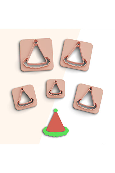 brocutters قبعة حفلات مقاس 5 قطع سيراميك - طين بوليمر، أقراط وقالب كوكيز، رقم...