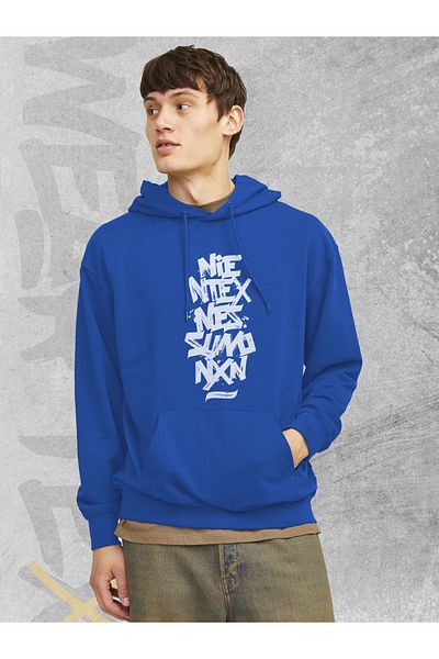 WEARTEX Niente Per Nessuno Printed Unisex Hooded Sweatshirt