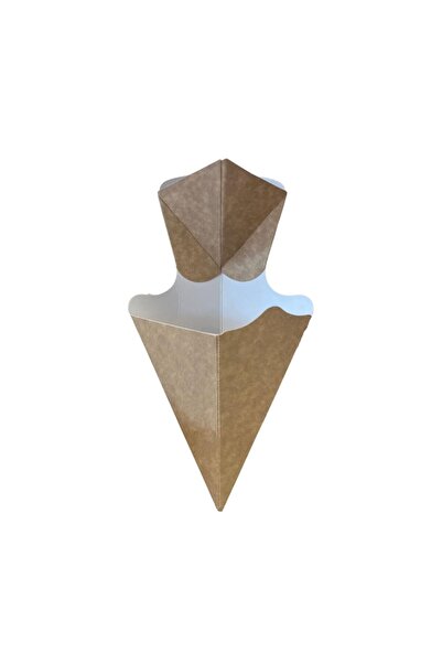 Kesepak Kutu Cips Konik Kraft Sosluklu 100 Adetli