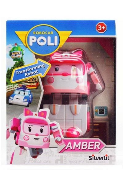 Robocar Poli +3 Years Transformable Robot Figure - Amber 83158 ()