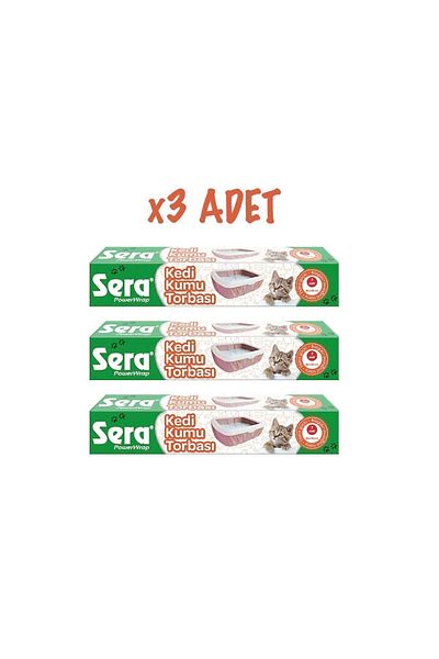 SERA Cat Litter Bag 82*50 Cm - 3 Pieces