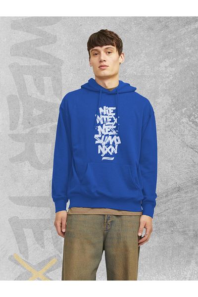 WEARTEX Niente Per Nessuno Printed Unisex Hooded Sweatshirt