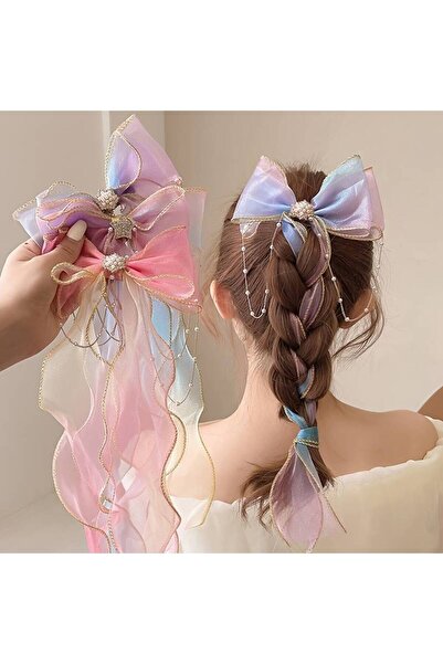 emtakim I?nci Zincir Detaylı Renkli Tül Kurdele