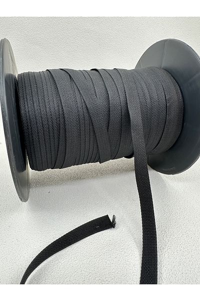 paşateks since 1995 şekil 1.2 cm Custom Canvas Ribbon-Polyester Black-5 Meters