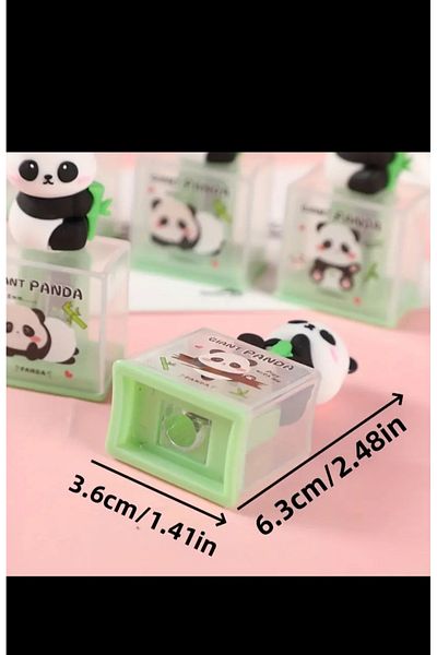 EMKSHOP Panda Model Luxury Pencil Sharpener - Calendula and Patterned