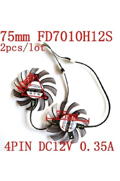 Everflow 75mm Fd7010h12s Ekran Kartı Fanı