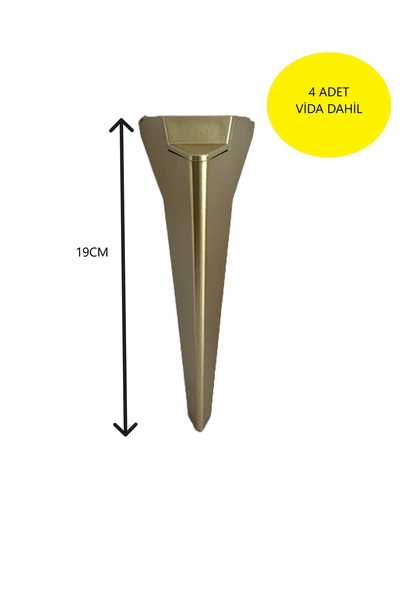 HOMDEP Kanepe Koltuk Tv Ünitesi Konsol Yükseltme VEN Model Plastik Ayak 19 Cm...