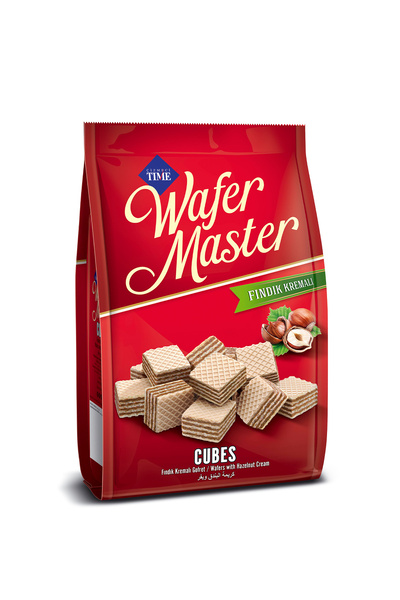 Çizmeci Time 200 جرام ويفر ماستر كيوبز - ويفر كريمي بالبندق