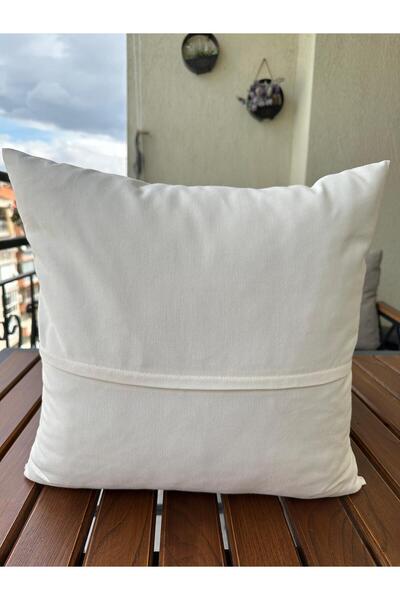 Punch Panch Bohemian Throw Pillow Floral Embroidered Handmade Handcrafted 43*43 Cushion Cover
