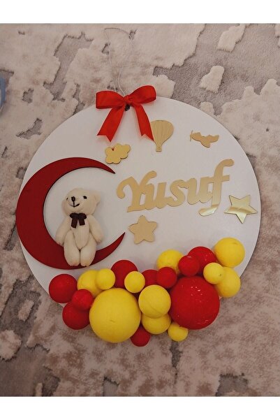 Genel Markalar Bebek Kapı Süsü Ahsap Bubble