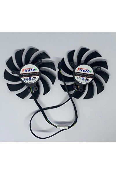 Everflow 75mm Dual-x Fd7010h12s 12v 0.35amp 4 Pin 3 Vida Fan