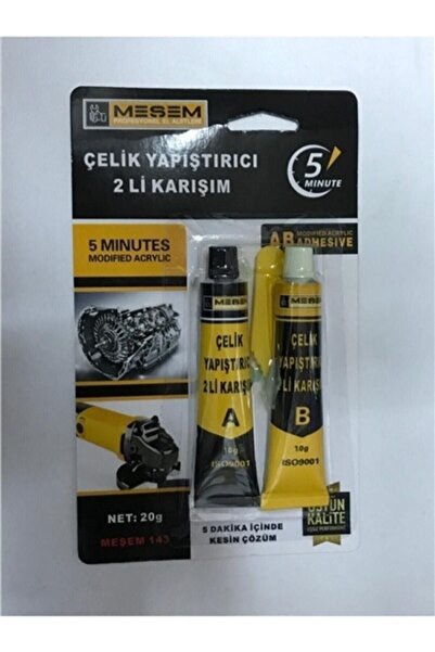 Meşem Çift Bileşenli Çelik Yapıştırıcı 2 Li Karışım 20 Gr