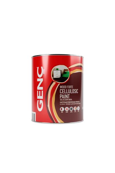 GENÇ Selülozik Parlak Ahşap Boyası 3205 Bayrak Kırmızı 0.75 L