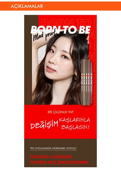 Missha Ultrathin Tip Eyebrow Pencil - Madproof Skinny Brow Pencil (01 Dark Brown)