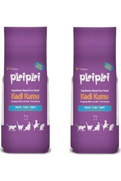 Pisipisi 10kg Pisi Pisi Ince Pudra Kokulu Kedi Kumu 2 Adet