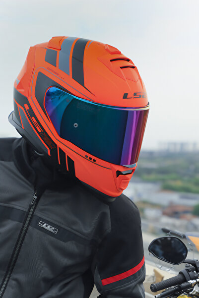 LS2 STORM 2 FIST MAT TURUNCU-SİYAH KASK