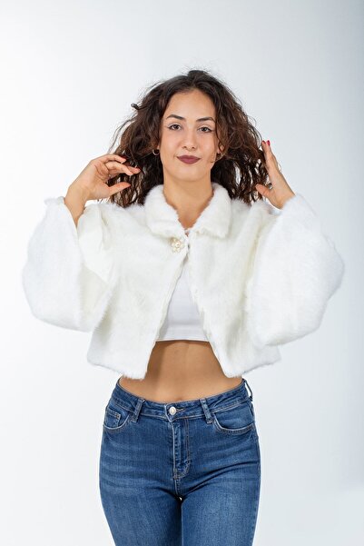 KürkZone Bolero de blană pentru rochie de mireasă