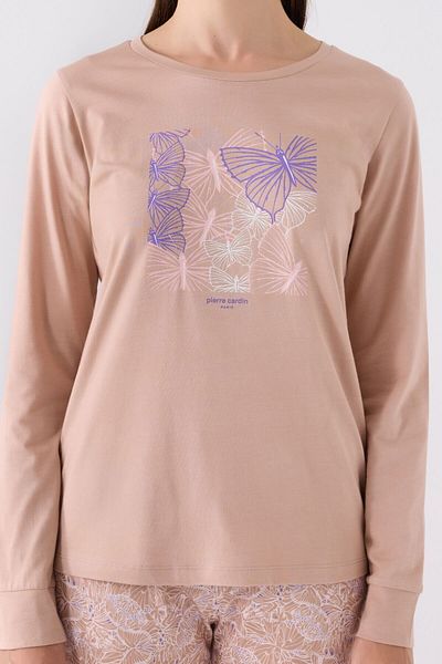 Pierre Cardin 8878 Γυναικείο Σετ Πιτζάμες με μακρύ μανίκι