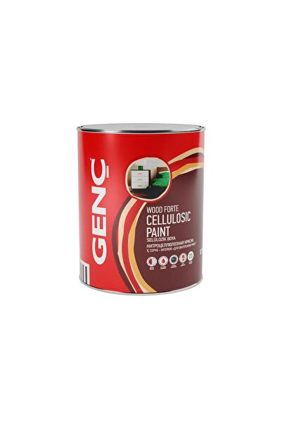 GENÇ Selülozik Parlak Ahşap Boyası 8380 Sütlü Kahve 0.75 L