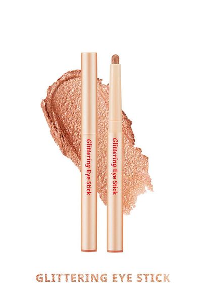 Twinkle Pop Waterproof and Sweatproof Long Lasting Twinkle Pop Glittering Eye Stick - # 12 Coral Me