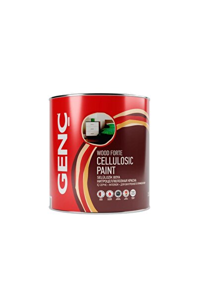 GENÇ Selülozik Parlak Ahşap Boyası 2185 Krom Sarı 2.5 L