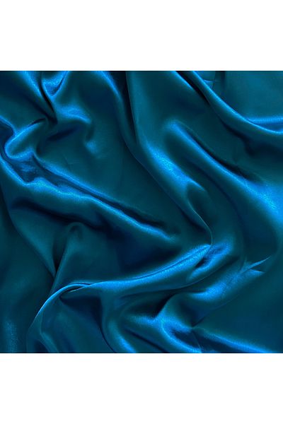 Akteks Petrol Blue Satin Fabric 150 cm Πλάτος (Εισαγόμενο Σατέν)