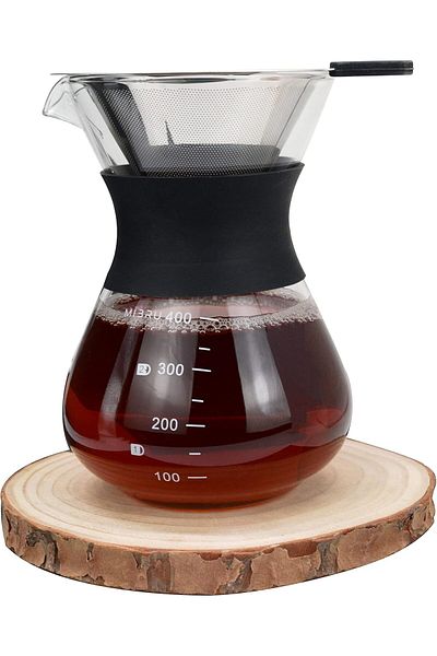 MIBRU Coffee reusable filter with glass drip 400ml