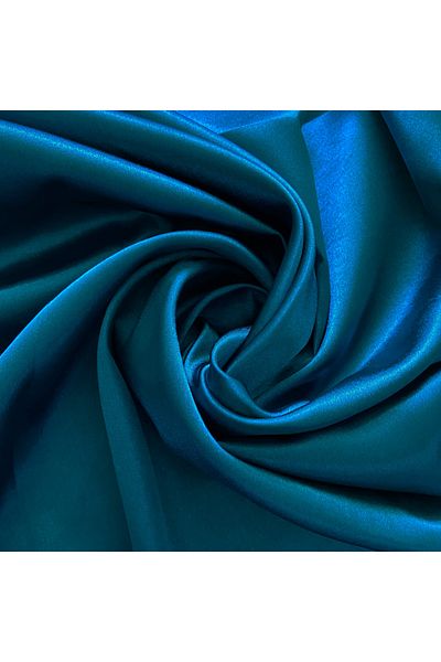 Akteks Petrol Blue Satin Fabric 150 cm Πλάτος (Εισαγόμενο Σατέν)