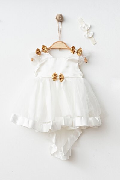 Petite Ponpon Baby فستان طفلة مولودة حديثًا