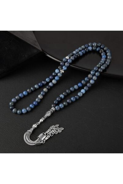 OSMANLI DOĞAL TAŞ Mărgele de rugăciune din piatră naturală Sodalite de 6 mm - 99 buc