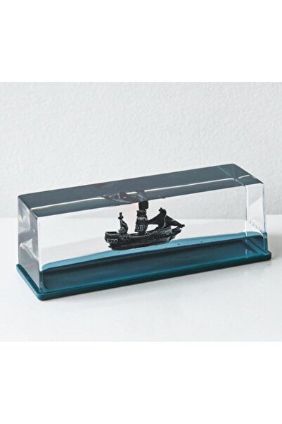 nesever store Batmayan Renkli Sulu Korsan Gemisi Figürlü Akvaryum İçinde Lüks...