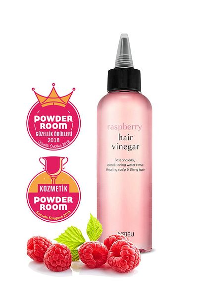 Missha A'PIEU Raspberry Hair Vinegar - 200 مل من خل الشعر اللامع