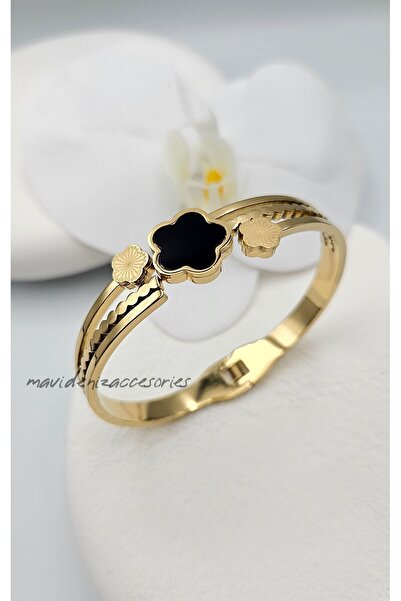 m mavi deniz accesories سوار من الفولاذ باللون الأسود البرسيم - مضاد للحساسية...