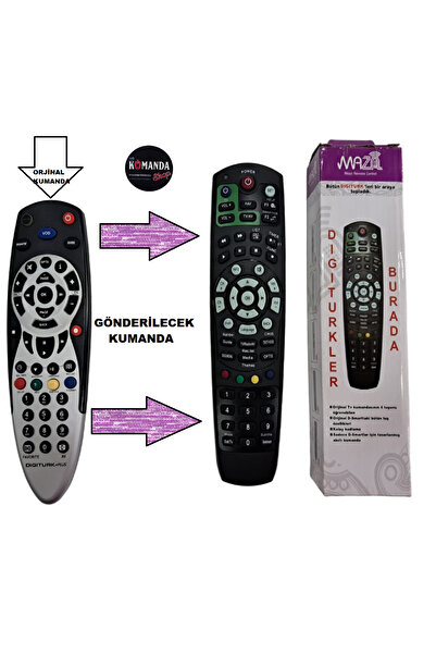 FRANKEVER Digitürk Akıllı Kumanda Digitürk Pvr Plus Uydu Kumandası