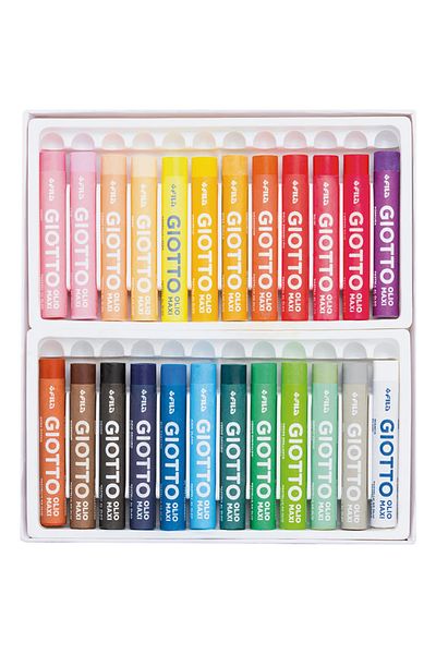 Giotto Gi̇otto Oil Pastel Paint Olio Maxi Cylinder 24 Color Package