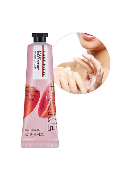 Missha Fresh Grapefruit Aroma - Hand Care Cream with Stunning Scent and Moisturizing Effect (Dare Body Hand Cream)