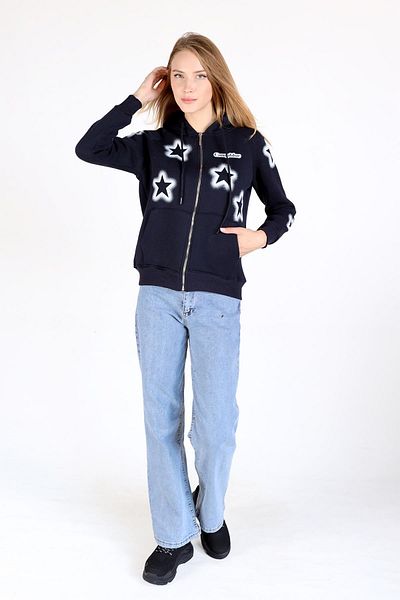 Rays 9139M Imprimare cu stele Sweat Navy