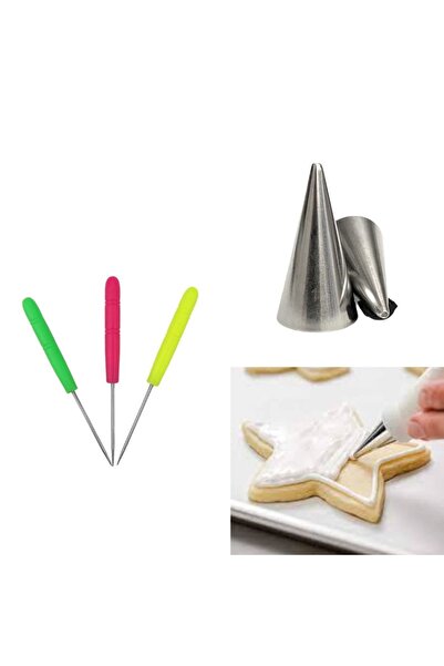 adin tasarım الحس الروسي الكتابة الحس رويال آيسينغ + رويال آيسينغ مسمار 3 قطع كعكة كريمة تشكيل كريمة تلميح