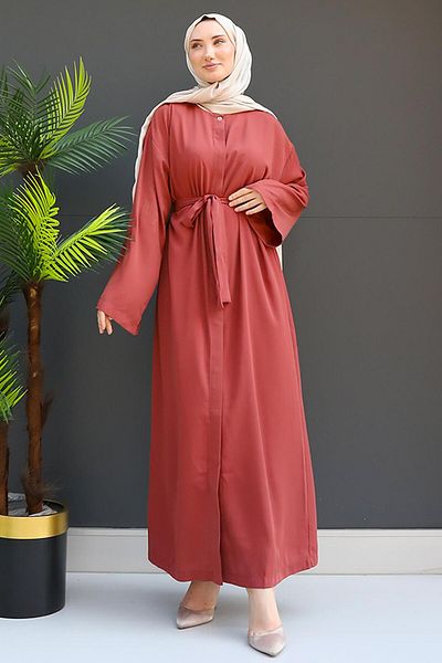 GİZ AGİYİM Coral Hijab Ferace