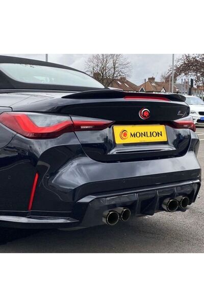 Monlion 101 mm sağ-sol 1 set M logo egzoz uçları