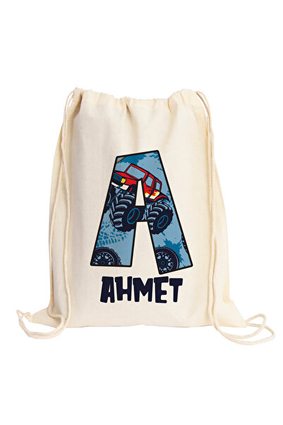 SEP MARCH Erkek Okul Bez Sırt Çantası * Kişiselleştirilmiş Erkek Çocuk Okul B...