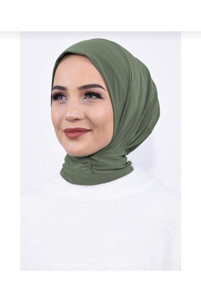 Ayselcehobi Μπλούζα μαγιό Hijab με ασορτί κουμπωτό καπέλο Hijab