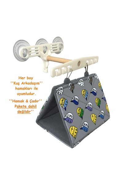Kuşarkadaşım Glass Surface Attachment Apparatus for Bird Hammock (HAMMOCK NOT INCLUDED) Tent Sleeping Nest Suction Cup Apparatus