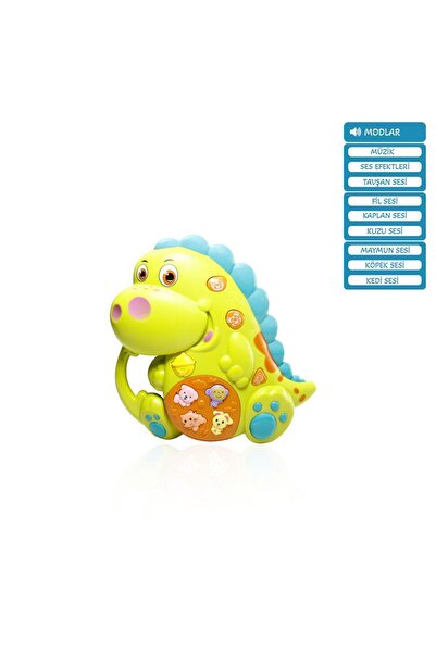 Nilly Toys Işıklı ve Müzikli Dinozor Bebek Piyanosu